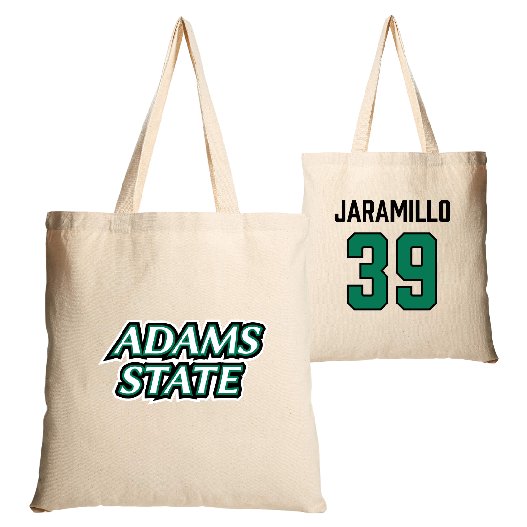 Adams State University Soccer Tan Canvas Tote Bag - #39 Cassandra Jaramillo