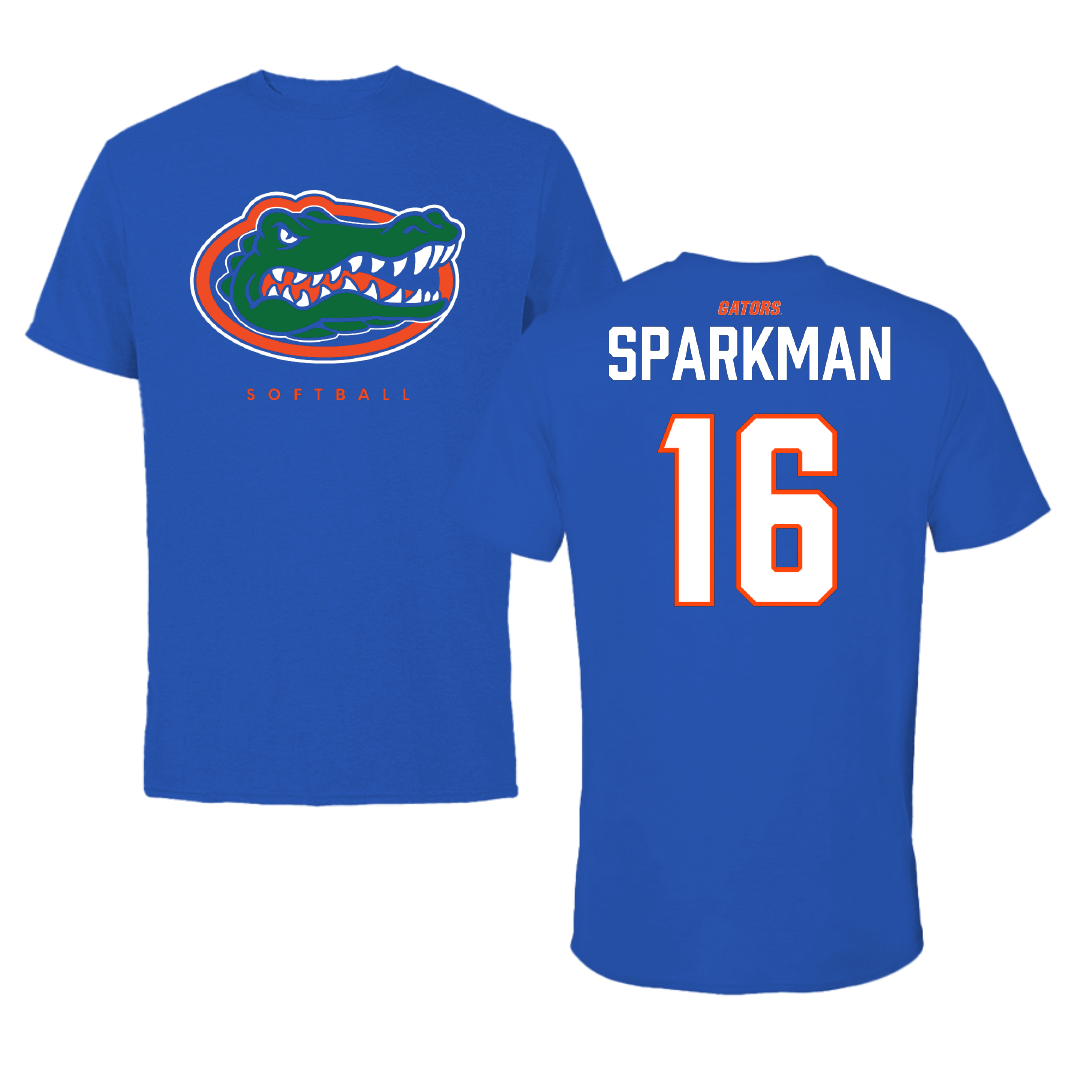University of Florida Softball Blue Tee - #16 Allison Sparkman