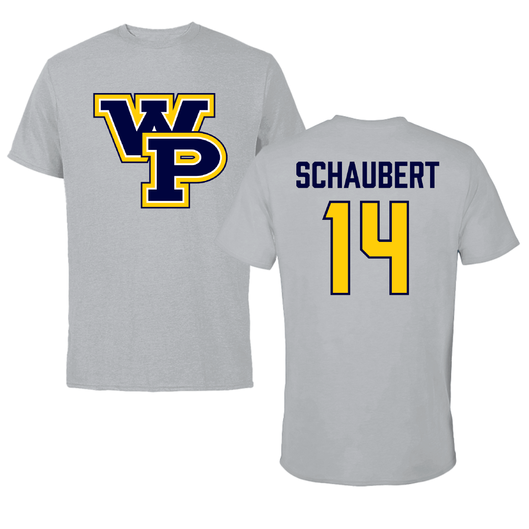 William Penn University Football Sport Gray Tee - #14 Jerome Schaubert