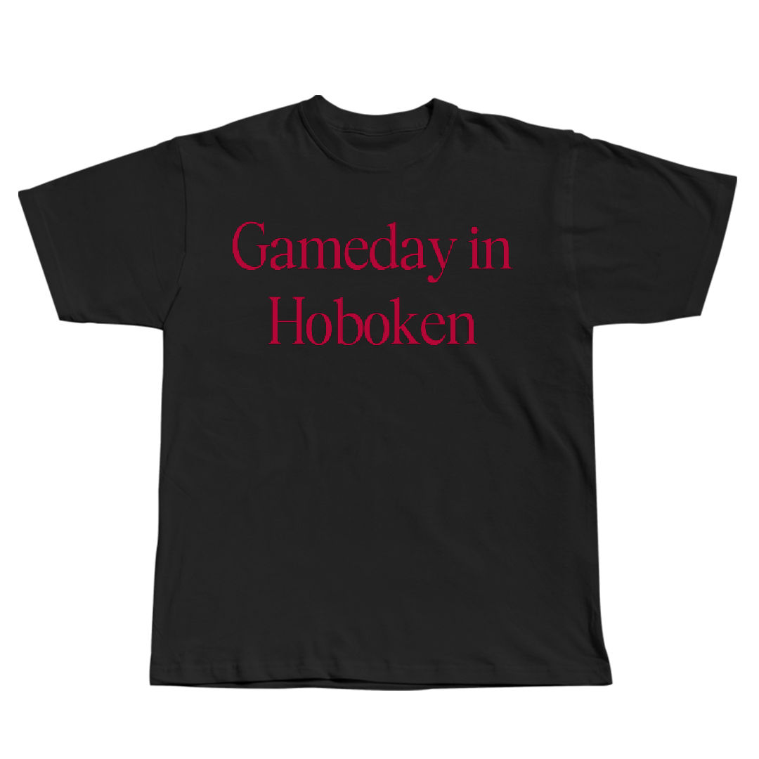 Stevens Institute of Technology Lacrosse (M) Black Gameday Tee - #43 Mac Waynick