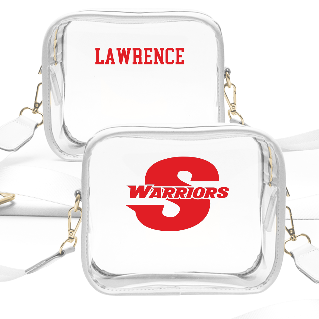 Stanislaus State TF and XC White Clear Stadium Bag - Eligah Lawrence