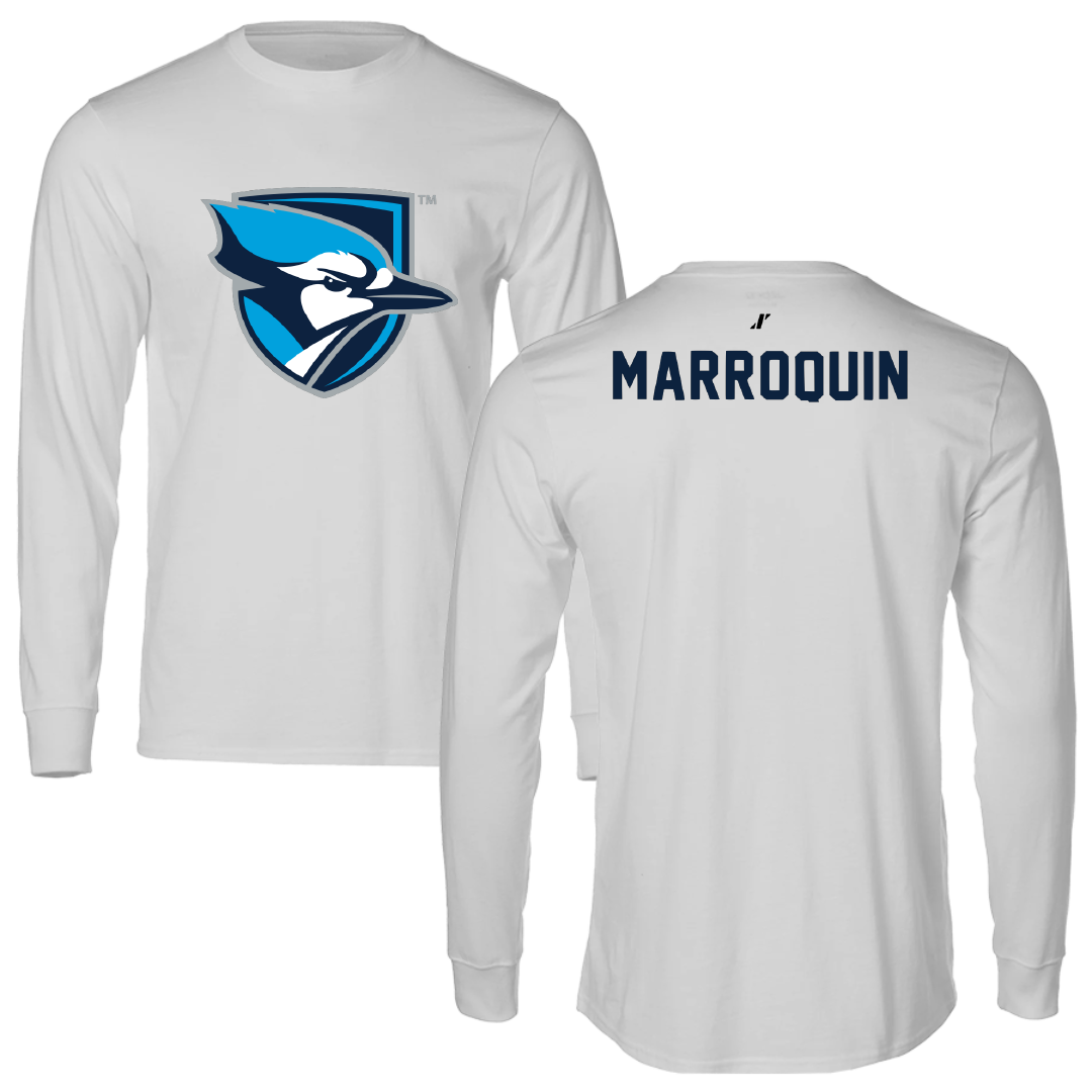 Elmhurst University TF and XC Light Gray Performance Long Sleeve - Christopher Marroquin