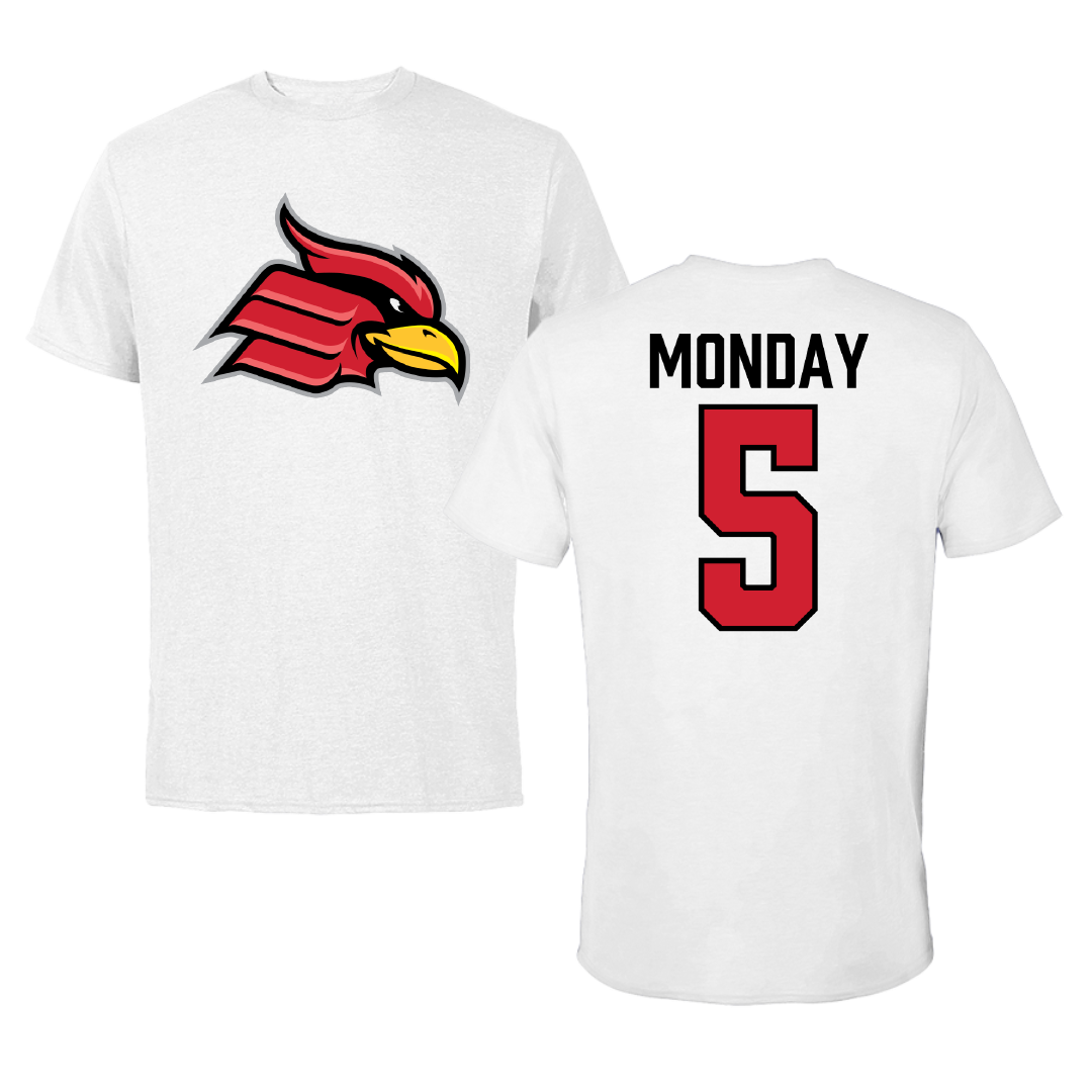 Wheeling University Softball White Tee - #5 Kearstin Monday