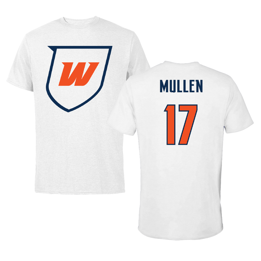 Western Connecticut State University Football White Tee - #17 Ja'Mon Mullen