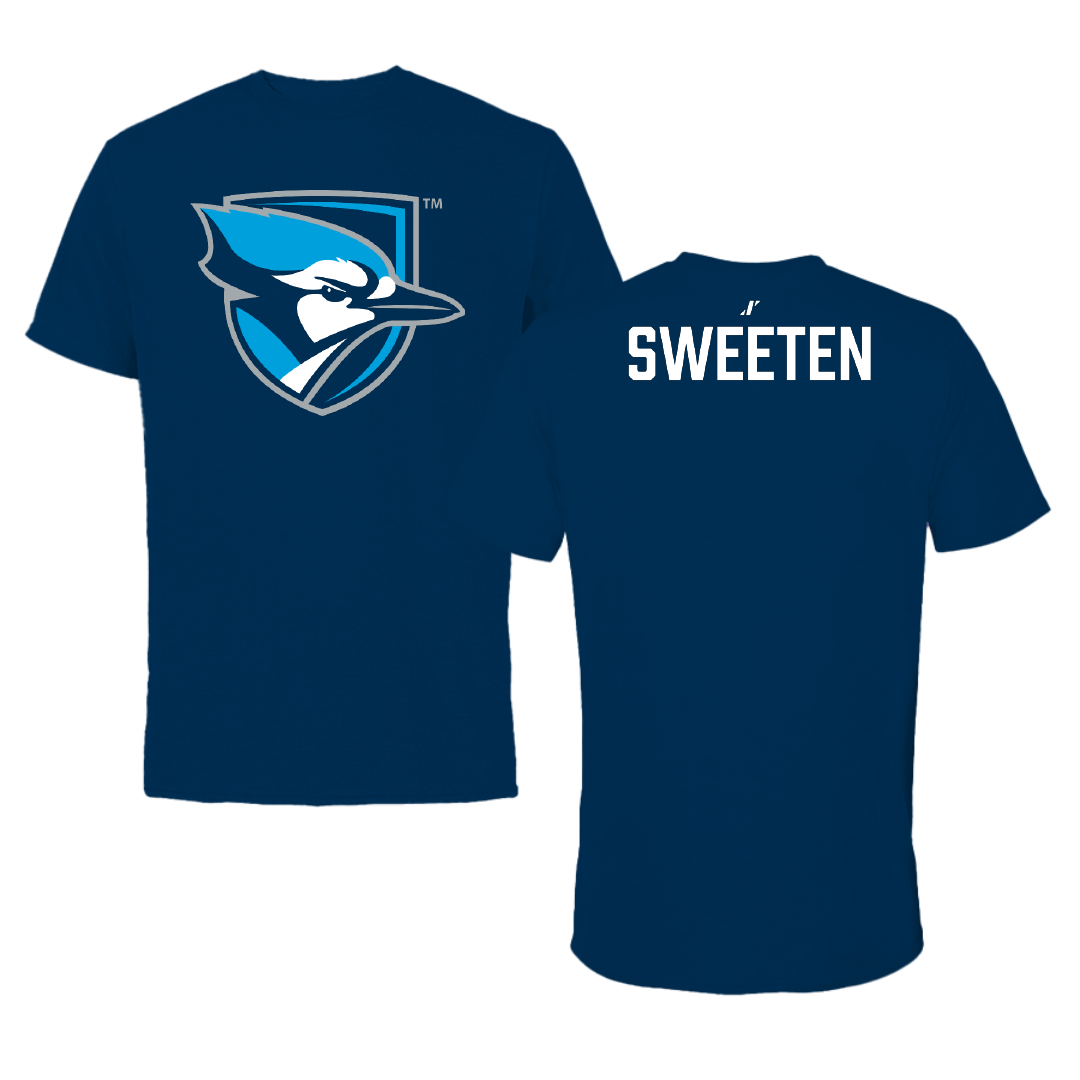 Elmhurst University Golf Navy Mascot Tee - Ava Sweeten