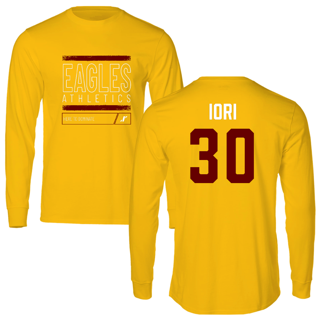 Winthrop University Soccer Gold Dominate Performance Long Sleeve - #30 Sofia Iori