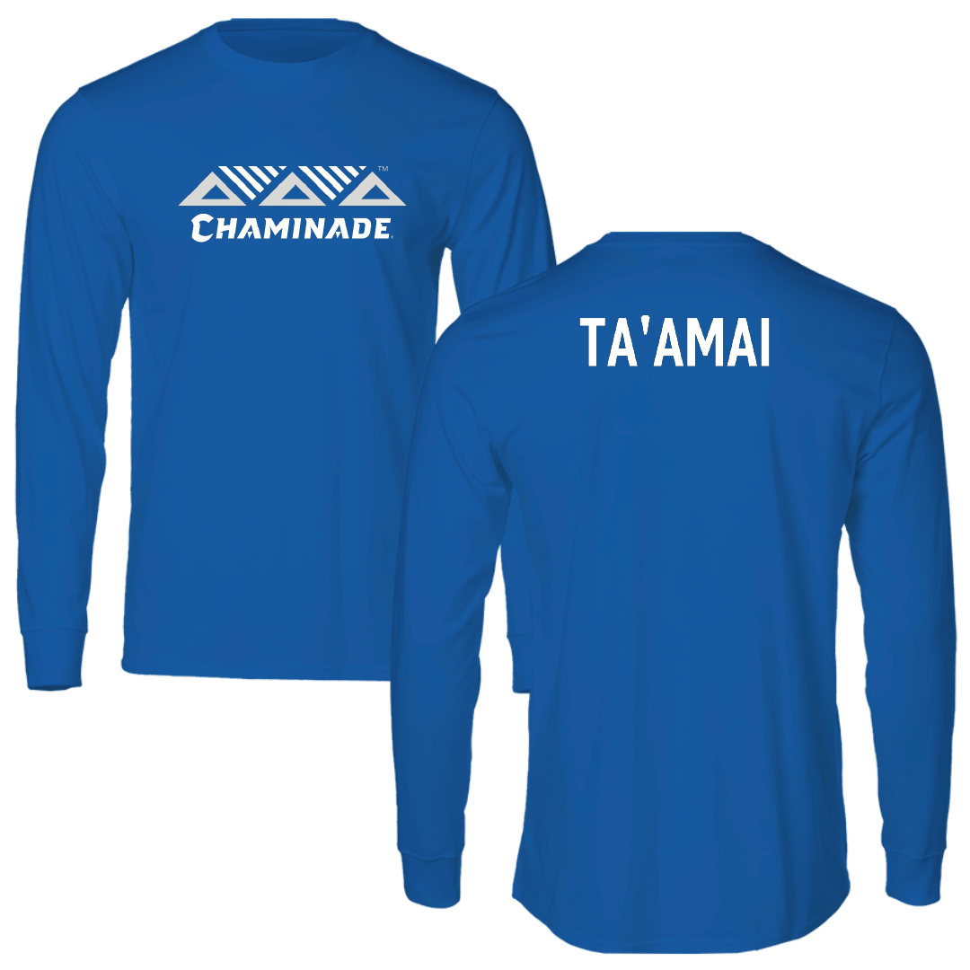 Chaminade University Softball Blue Long Sleeve - Carisma Ta'amai