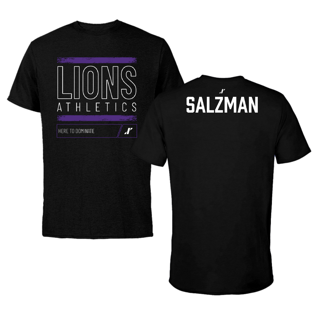 Nelson University TF and XC Black Dominate Performance Tee - Jaxon Salzman