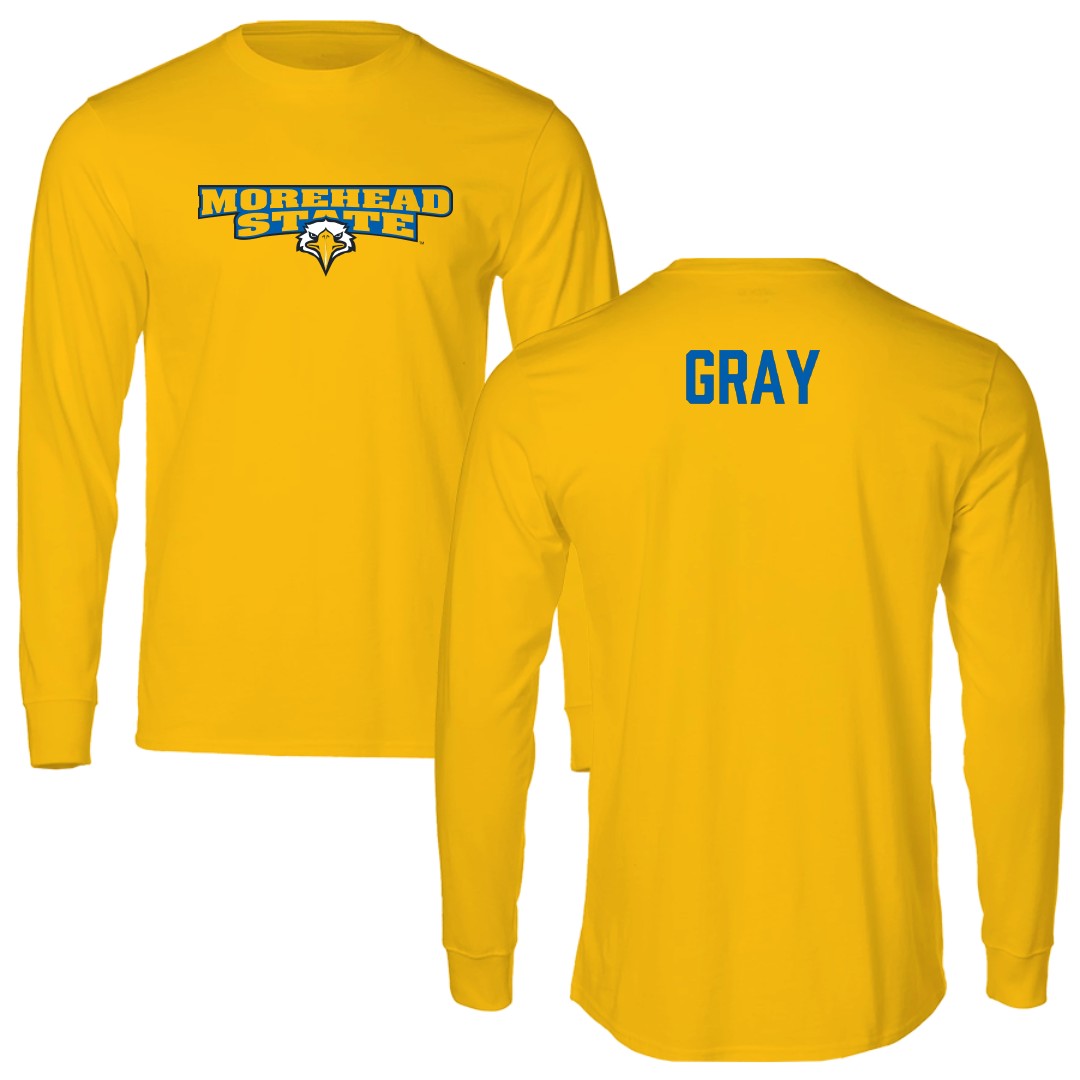 Morehead State University Rifle Gold Performance Long Sleeve - Cooper Gray