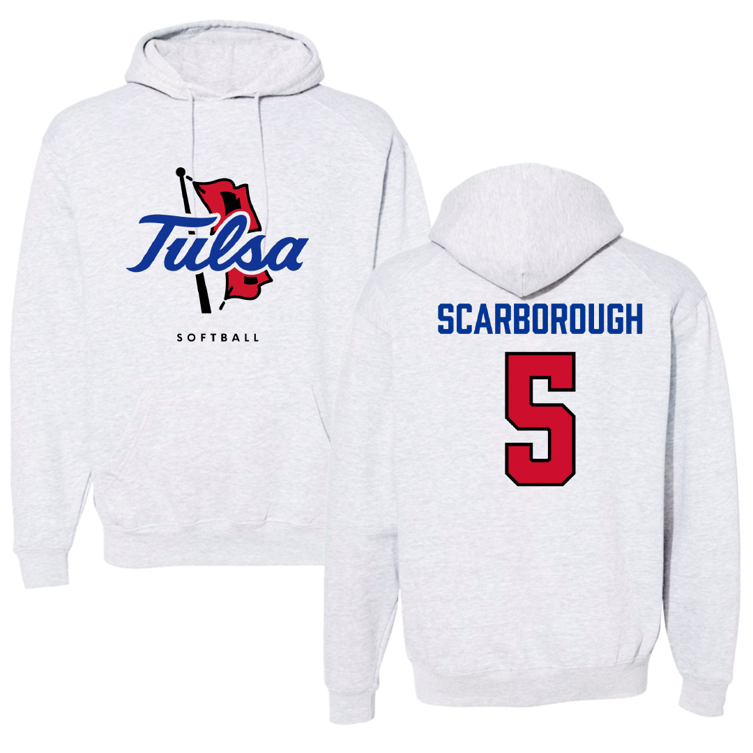 The University of Tulsa Softball Gray Hoodie - #5 Aliya Scarborough