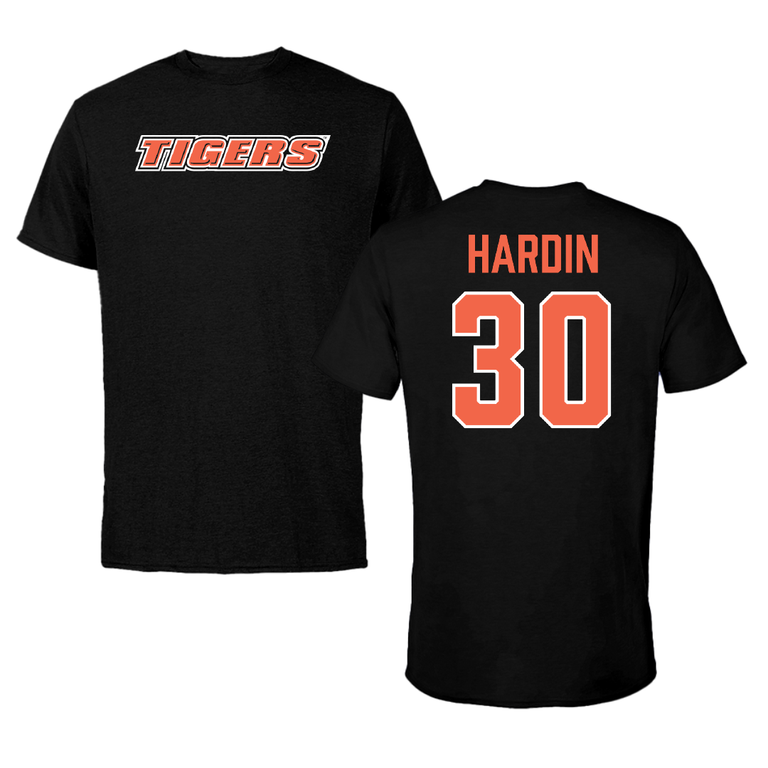 Marion Military Institute Baseball Black Tigers Tee - #30 Cooper Hardin