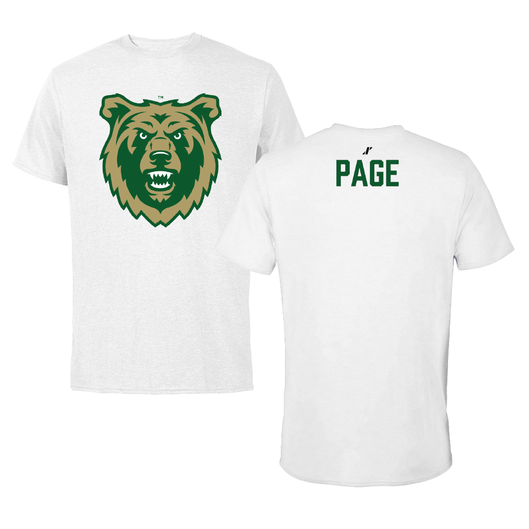 Rocky Mountain College Cheer White Performance Tee - Zoe Page