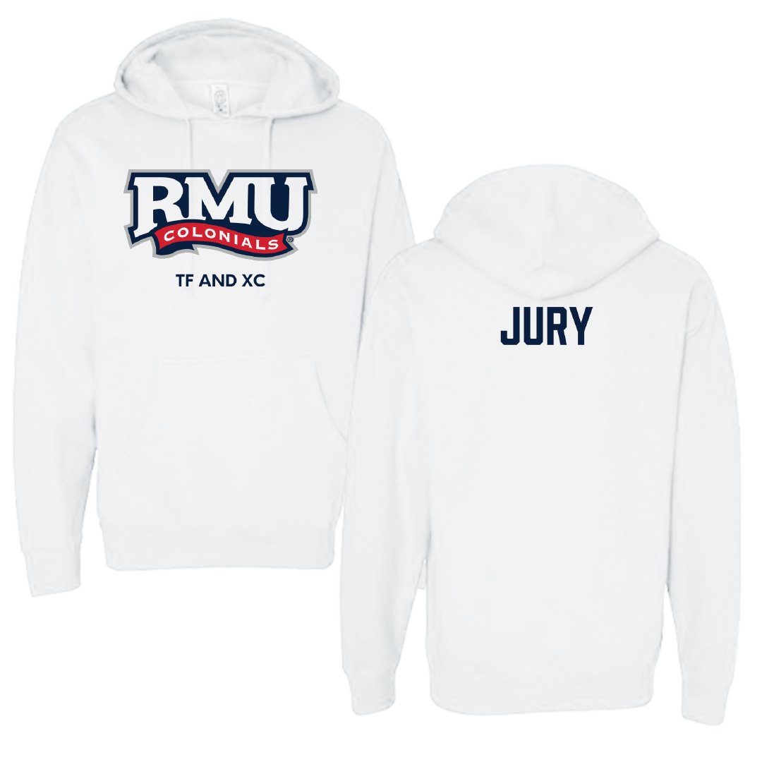 Robert Morris University TF and XC White Colonials Hoodie - Sara Jury