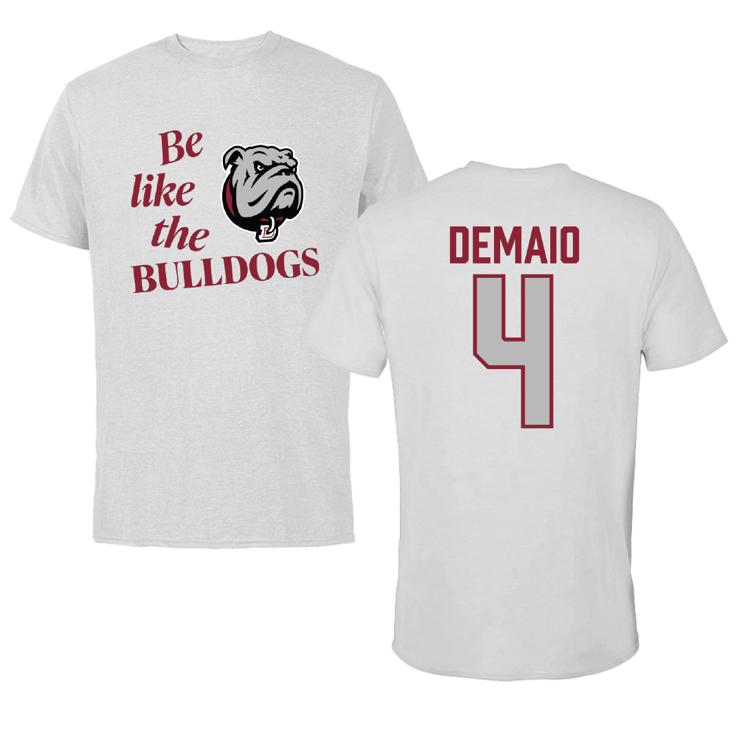 Dean College Volleyball Light Gray Be Like Us Tee - #4 Chloe DeMaio