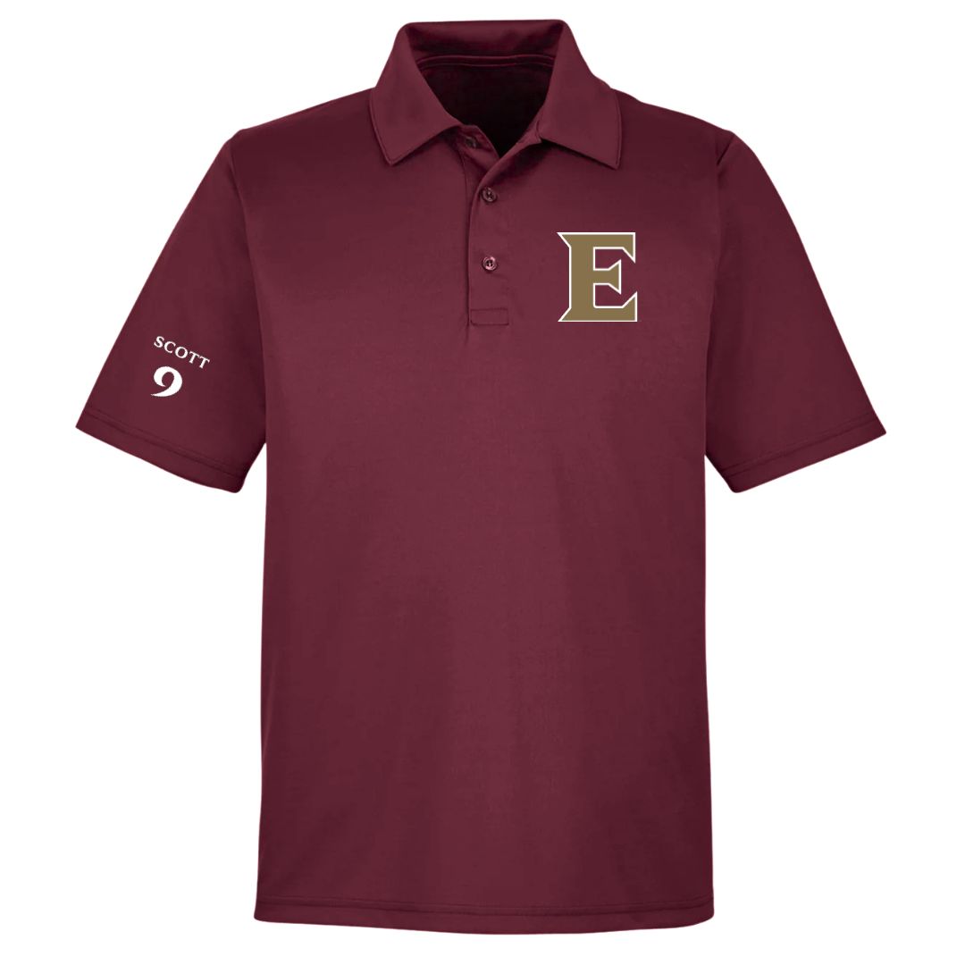 Elon University Football Maroon Polo - #9 Brycen Scott