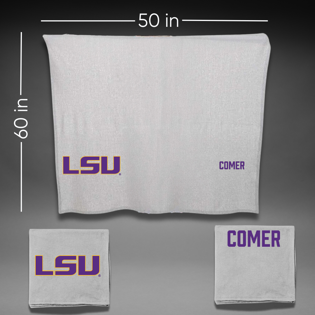 Louisiana State University TF and XC Gray Blanket - Ahry Comer