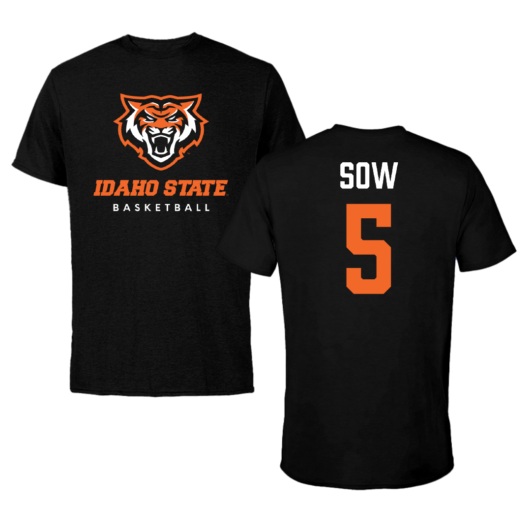 Idaho State University Basketball (M) Black Tee - #5 Cheikh Sow