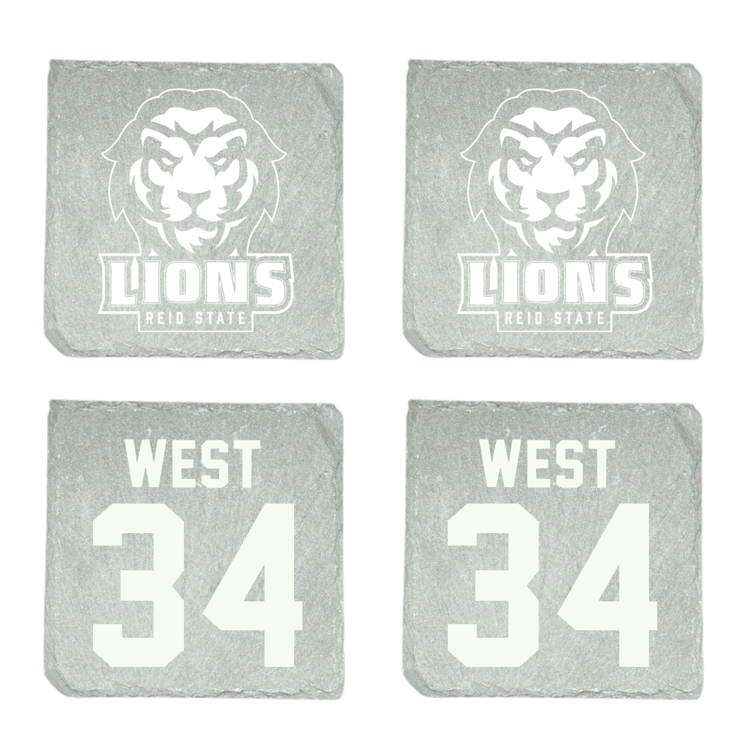 Reid State Community College Baseball Stone Coaster (4 Pack)  - #34 Camden West