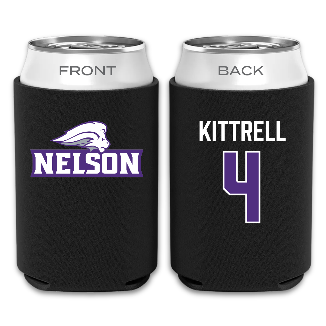 Nelson University Softball Black Can Cooler - #4 Parker Kittrell