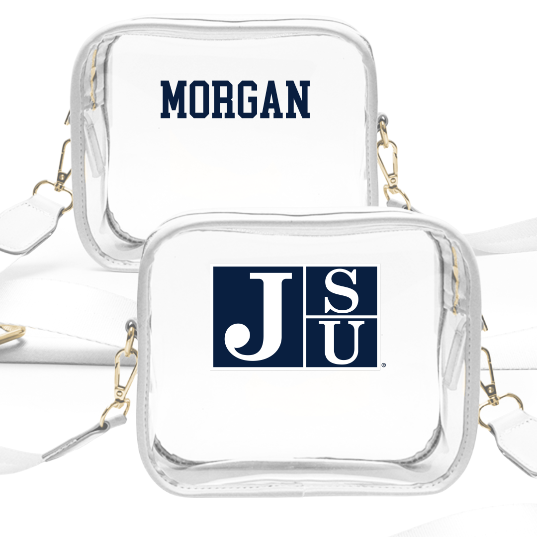 Jackson State University Cheer White Clear Stadium Bag - Tylah Morgan