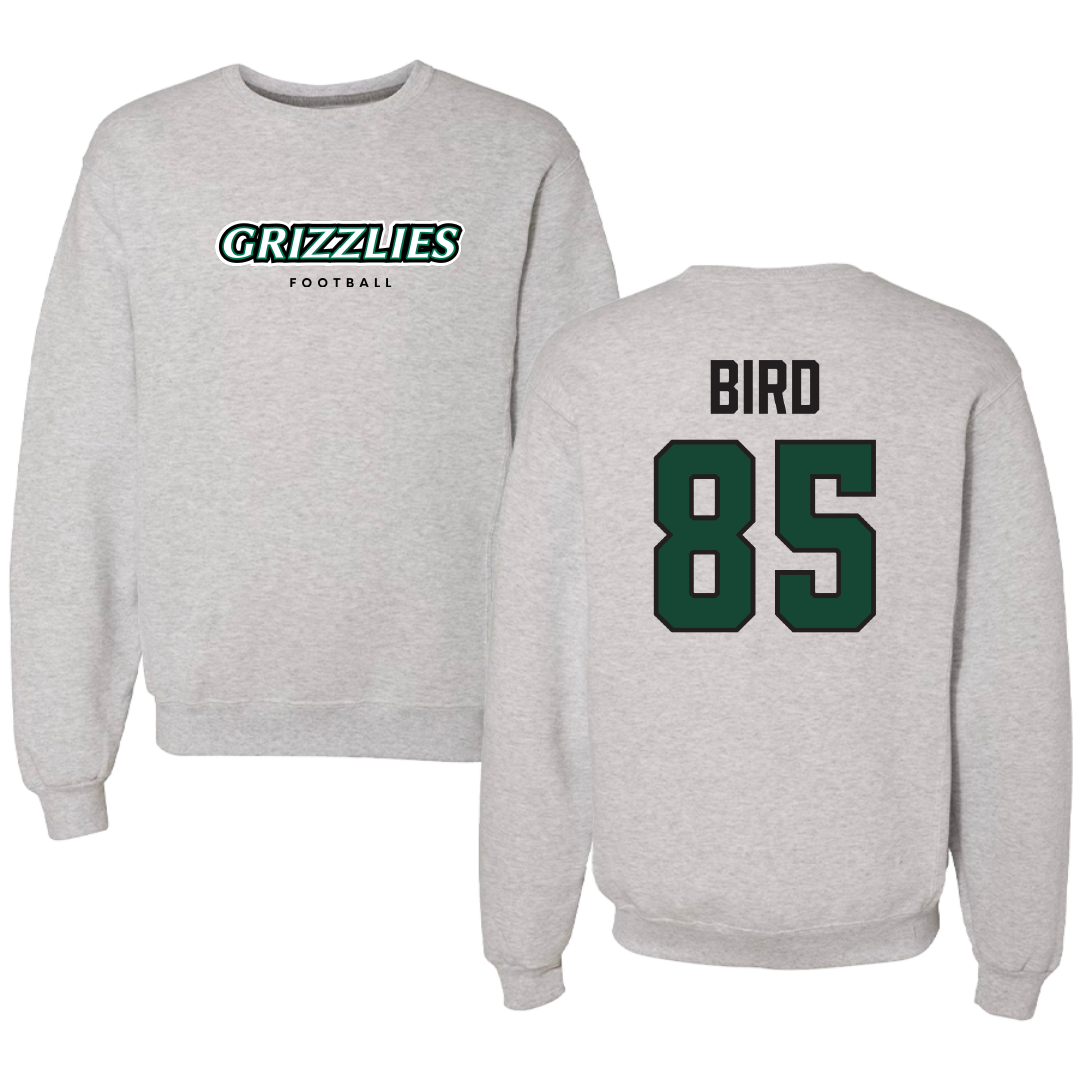 Adams State University Football Gray Grizzlies Crewneck - #85 Ethan Bird