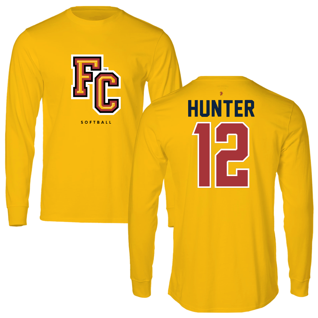 Flagler College Softball Gold Long Sleeve - #12 Alyssa Hunter