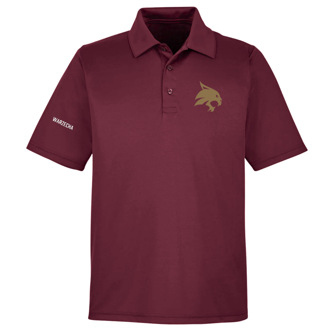 Texas State University TF and XC Maroon Polo - Connor Warzecha