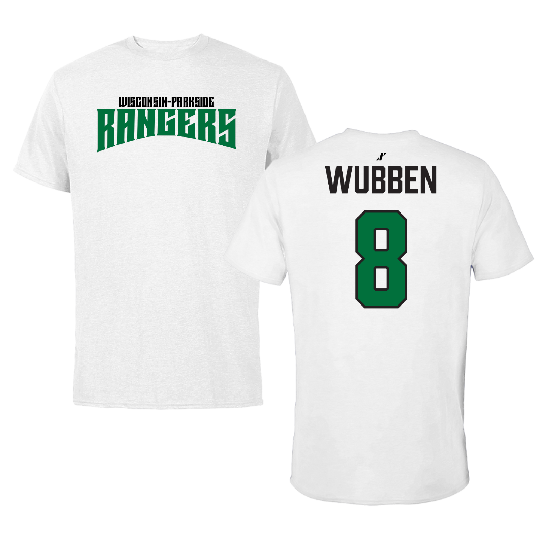 University of Wisconsin-Parkside Baseball White Classic Performance Tee - #8 John Wubben