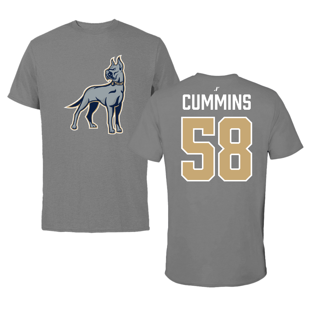 Bluefield State University Football Dark Gray Tee - #58 Michael Cummins