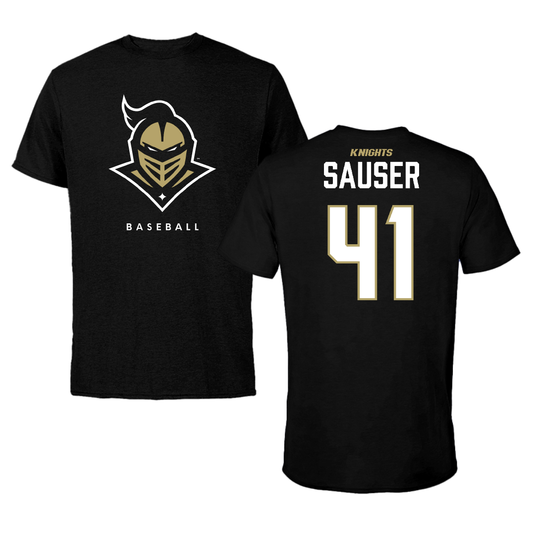 University of Central Florida Baseball Black Mascot Performance Tee - #41 Matthew Sauser