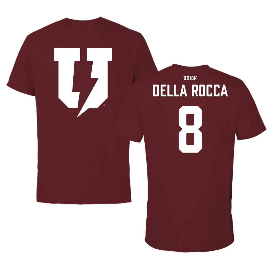 Union College Soccer (M) Maroon Tee - #8 Grant Della Rocca