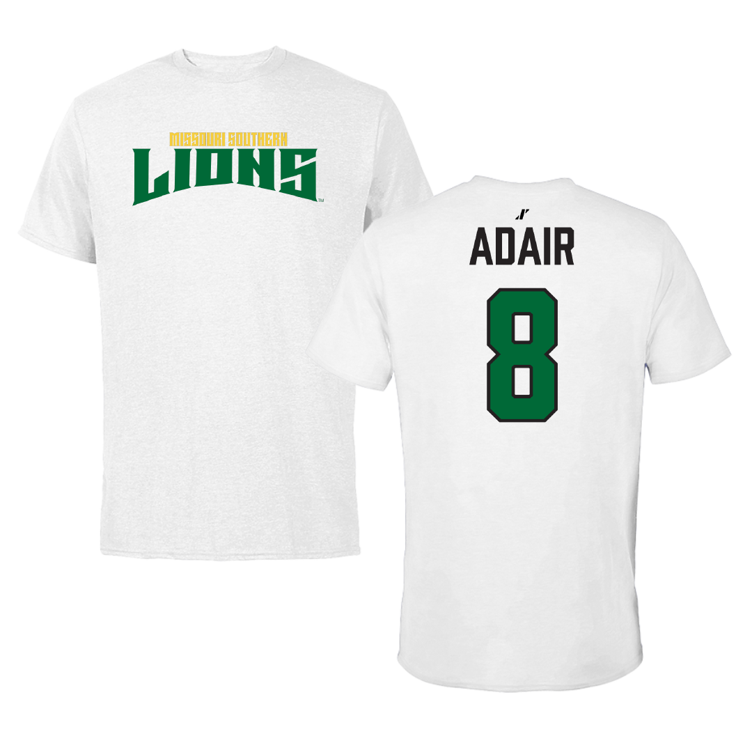 Missouri Southern State University Baseball White Classic Tee - #8 Cole Adair