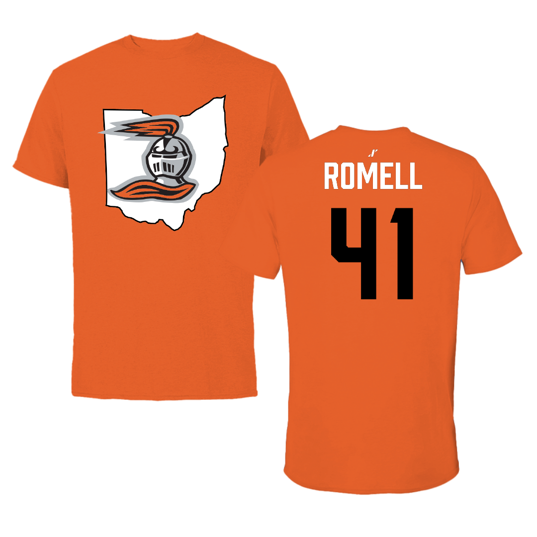 Heidelberg University Lacrosse (M) Orange State Performance Tee - #41 William Romell