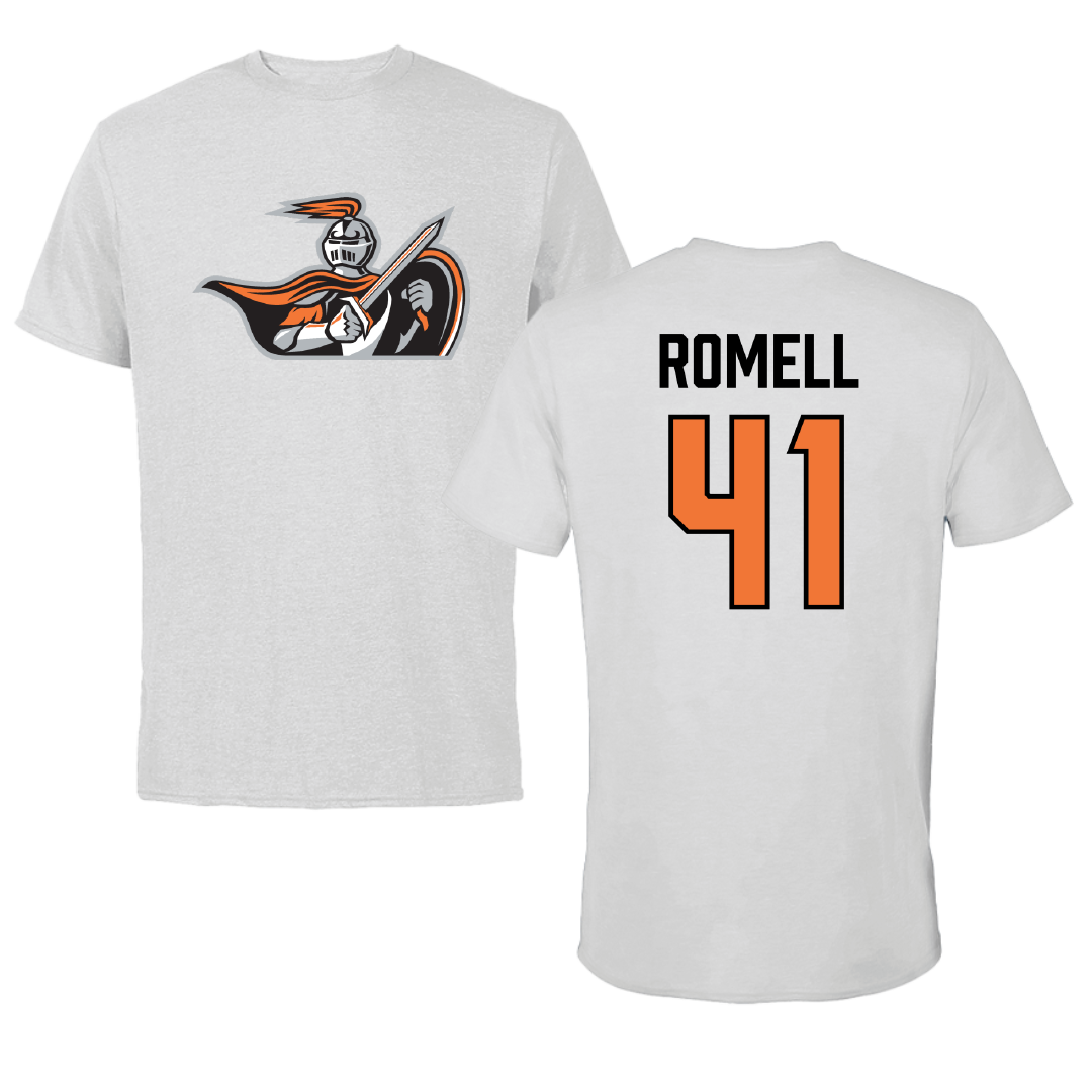 Heidelberg University Lacrosse (M) Light Gray Performance Tee - #41 William Romell