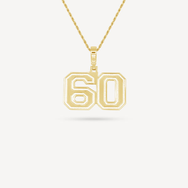 Gold Presidents Pendant and Chain - #60 Caleb Schlater