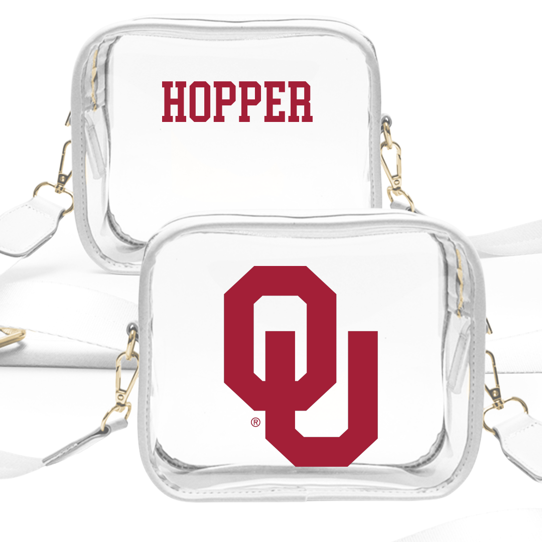 University of Oklahoma Golf (M) White Clear Stadium Bag - Jake Hopper