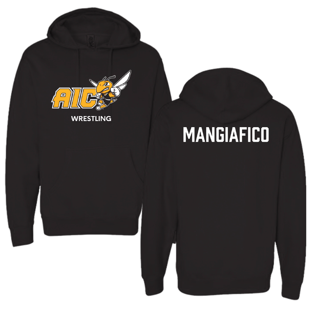 American International College Wrestling (M) Black Hoodie - Luke Mangiafico