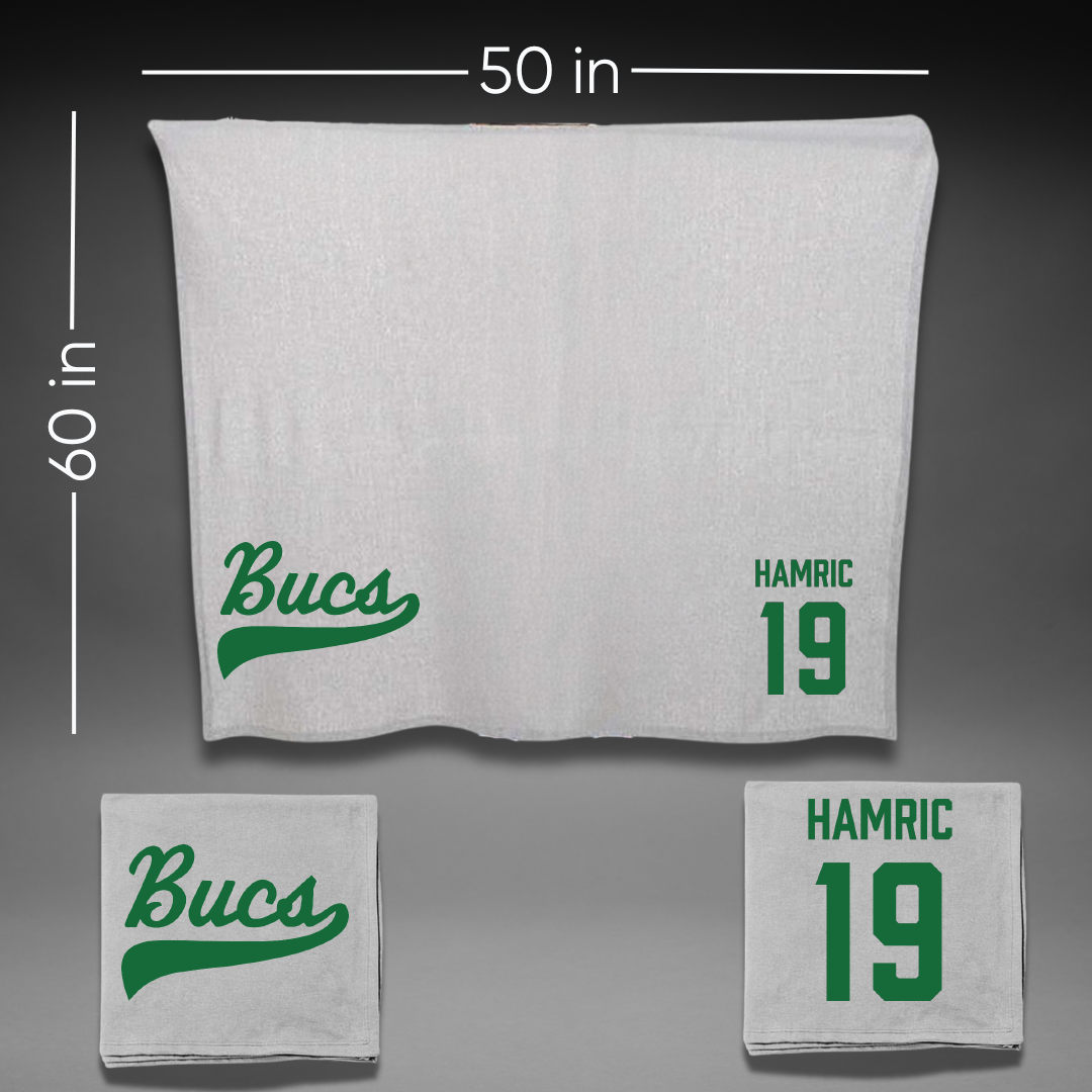 Shelton State Community College Baseball Gray Blanket - #19 Corbin Hamric