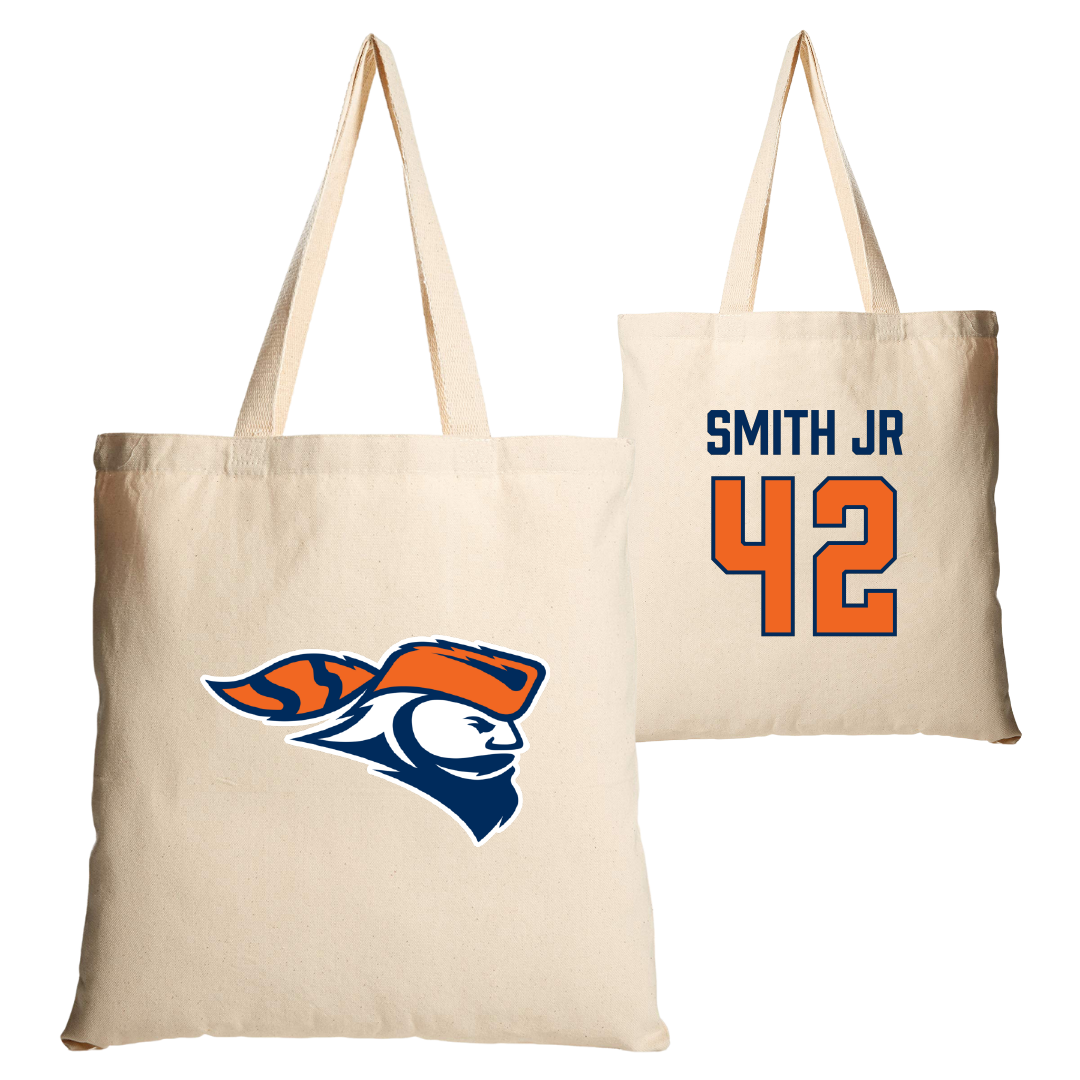Carroll University Basketball Tan Canvas Tote Bag - #42 Gregory Smith Jr