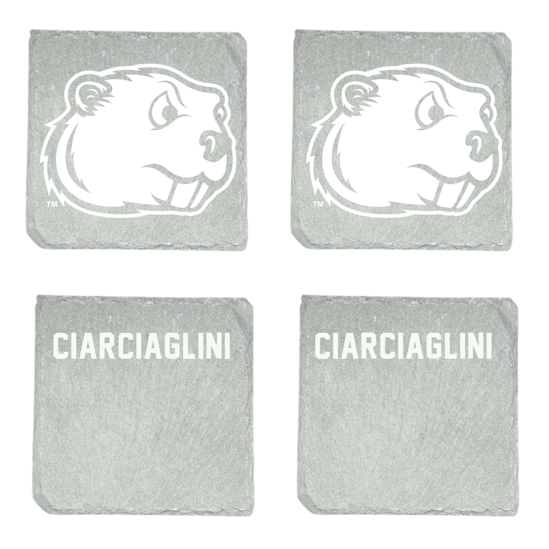 Minot State University Wrestling (M) Stone Coaster (4 Pack)  - Dylann Ciarciaglini
