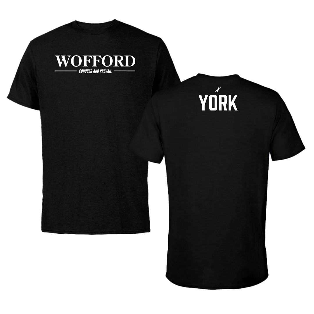 Wofford College TF and XC Black General Tee - Andrew York