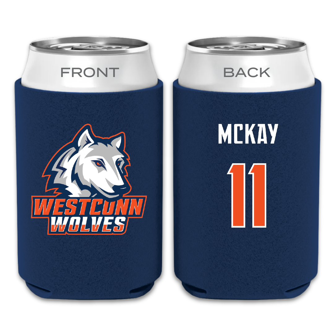 Western Connecticut State University Softball Navy Can Cooler - #11 Brianne McKay
