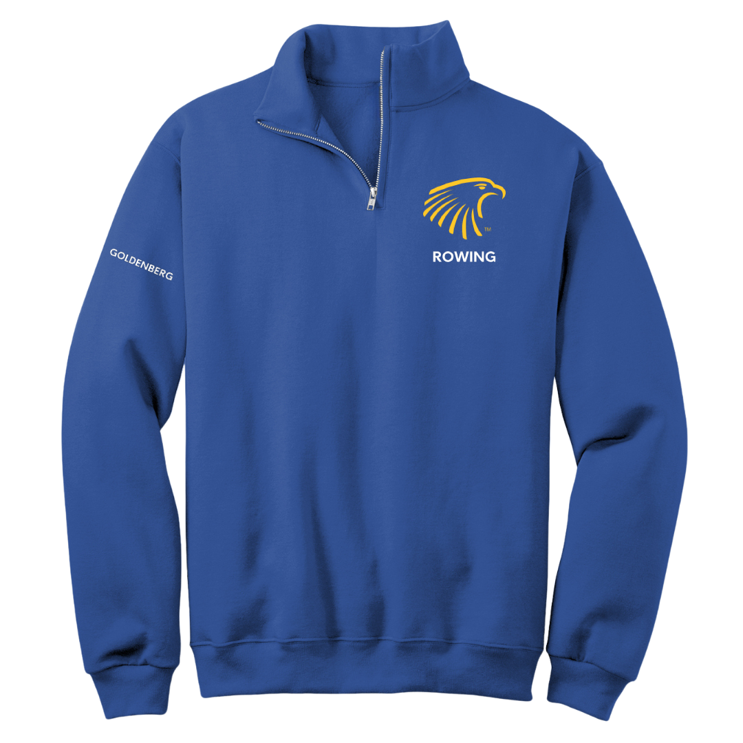Embry-Riddle Aeronautical University Rowing (W) Blue Quarter-Zip - Briella Goldenberg