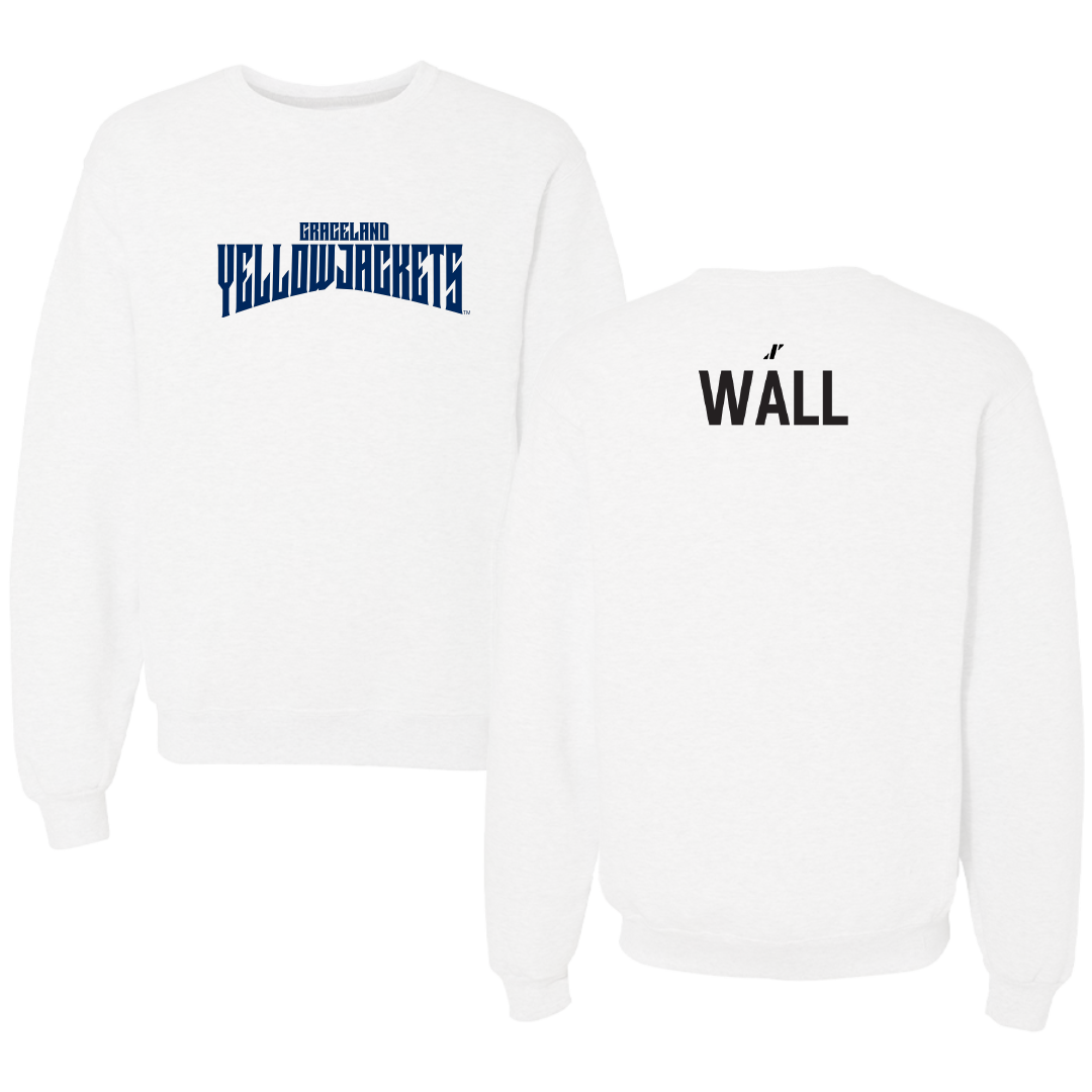 Graceland University Football White Classic Crewneck - Tyson Wall