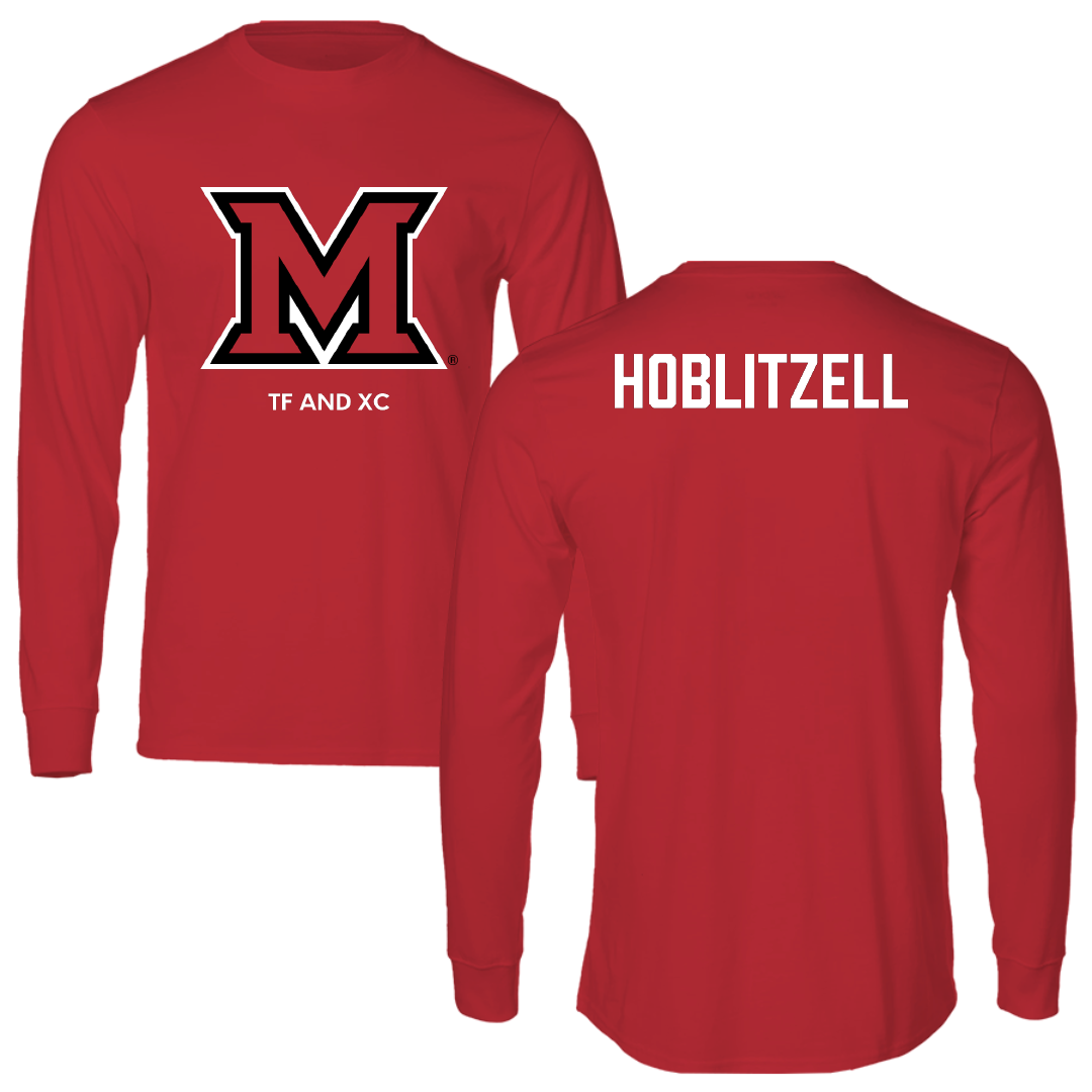 Miami University (Ohio) TF and XC Red Performance Long Sleeve - Henry Hoblitzell