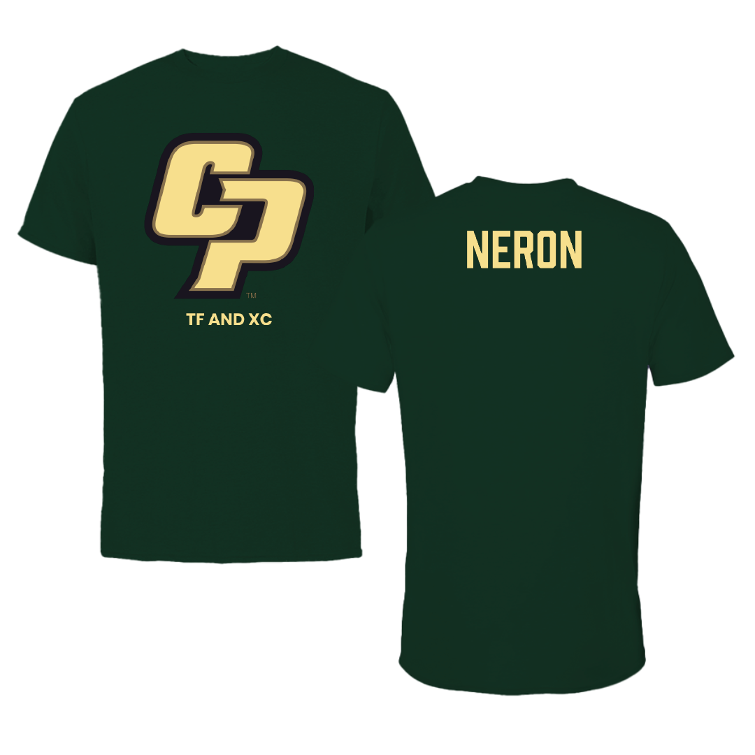 Cal Poly TF and XC Forest Green Performance Tee - Colby Neron