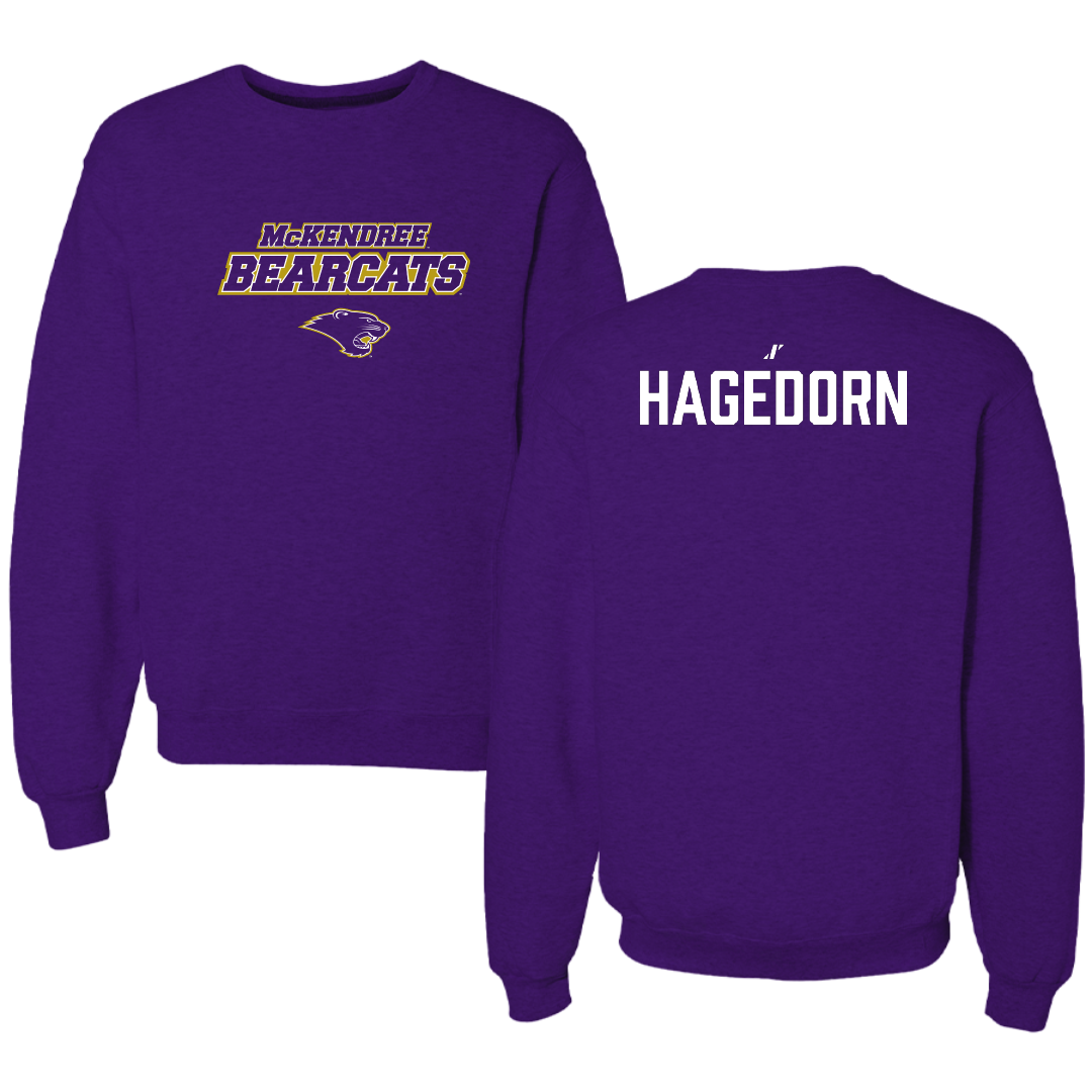 McKendree University Swimming & Diving Purple General Crewneck - Abram Hagedorn