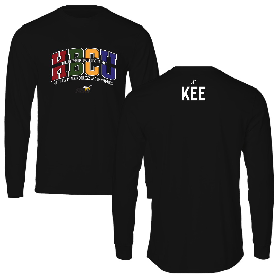Alabama State University TF and XC Black HBCU Performance Long Sleeve - Vejarrica Kee