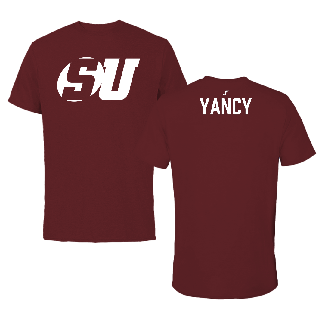 Schreiner University Golf (W) Maroon Tee - Hailey Yancy