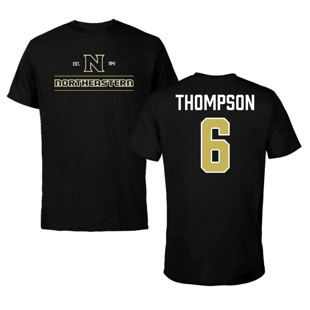 Northeastern Junior College Soccer (W) Black General Performance Tee - #6 Sevana Thompson